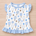 Pickle ball -small ruffled shirt
